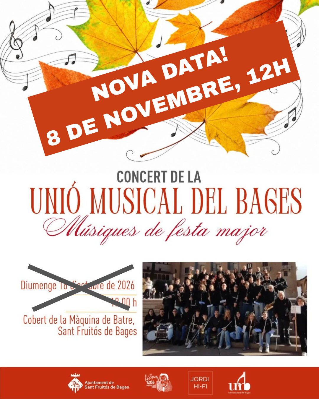 Concert de tardor a Sant Fruitós (NOVA DATA!)